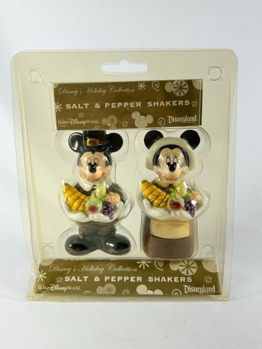 Disney, Official Mickey And Minnie Salt & Pepper Shaker Set
